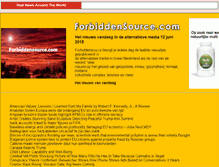 Tablet Screenshot of forbiddensource.com